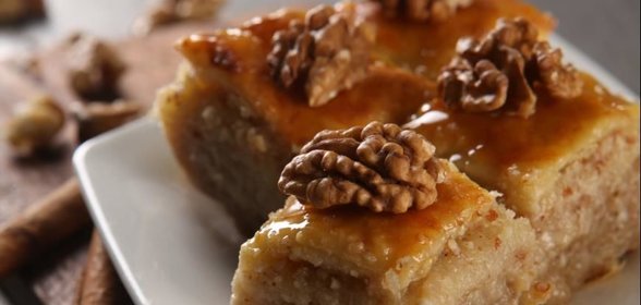 Пахлава из слоеного теста