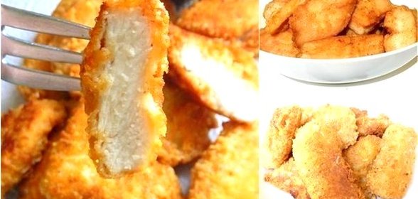 Жареная куриная грудка под соусом бешамель