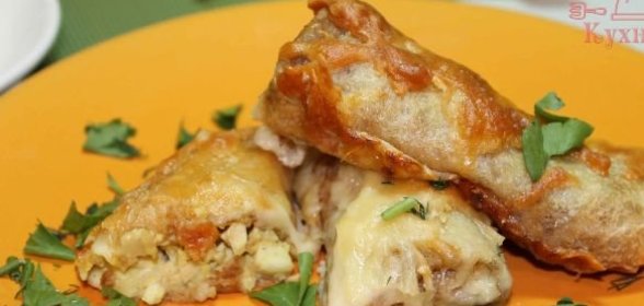 Ореховый торт с красной смородины