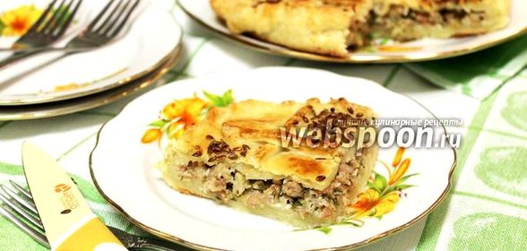 Румынский пирог с мясом