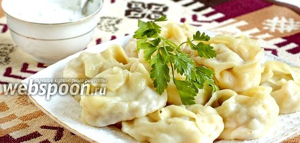 Манты с тыквой и фаршем