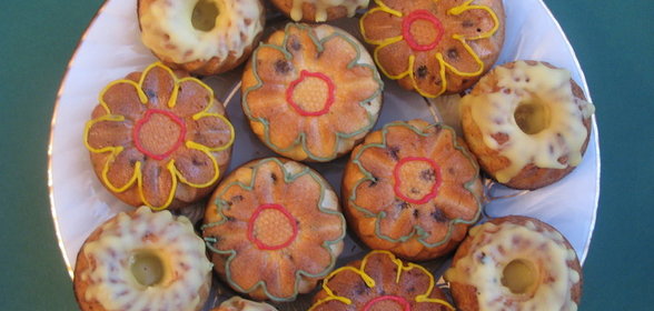 Кексы с изюмом и лимонной цедрой