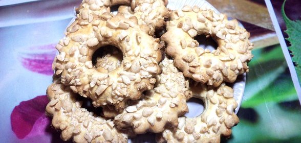 Песочные кольца с арахисом