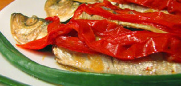 Бродет из сардин со сладким перцем