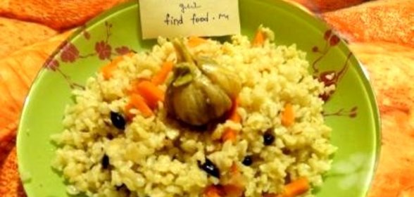 Пряный плов без мяса