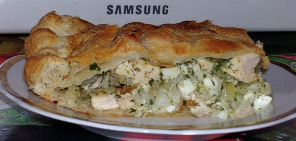 Печень в яблочной подливке