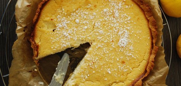 Лимонный пирог с рикоттой