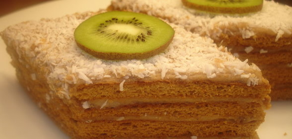 Пирожные медовые с заварным кремом