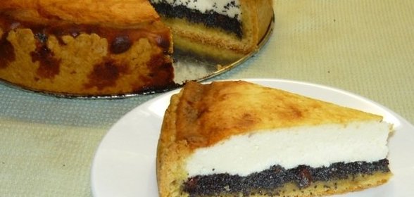 Творожный пирог с маком