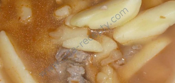 Картофельный соус с мясом