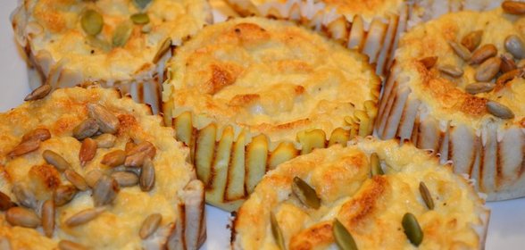 Безглютеновые маффины из цветной капусты с сыром