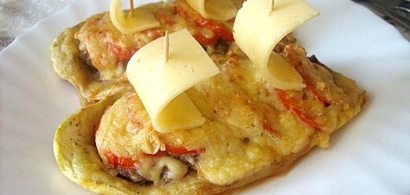 Лодочки из кабачков