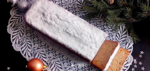 Сметанный кекс с яблоками