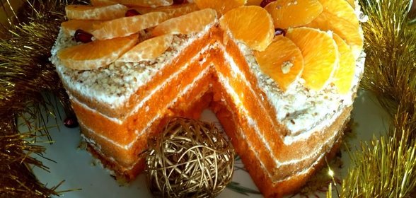 Торт Мандариновое настроение