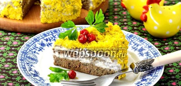 Печёночный торт в мультиварке