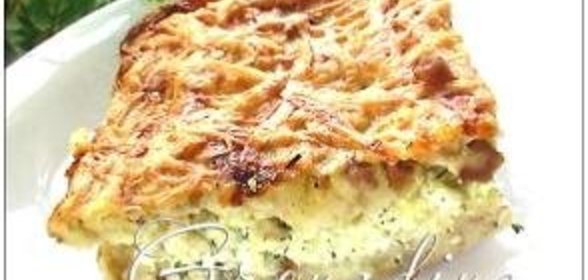 Картофельный пирог с беконом