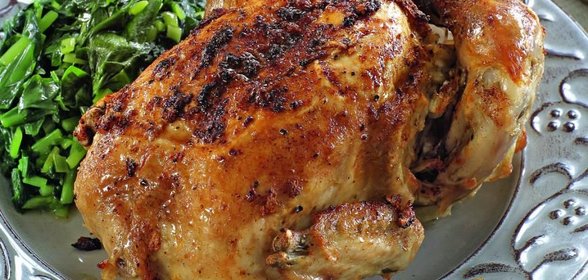 Чесночные цыплята с черемшой