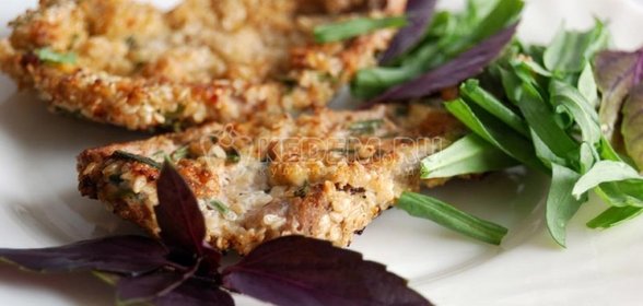 Запеканка из ливерной колбасы и белого хлеба