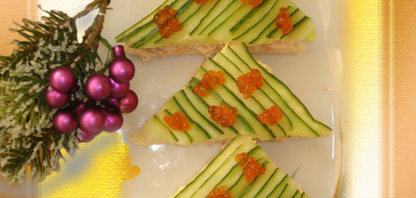 Закусочный тортик Новогодний