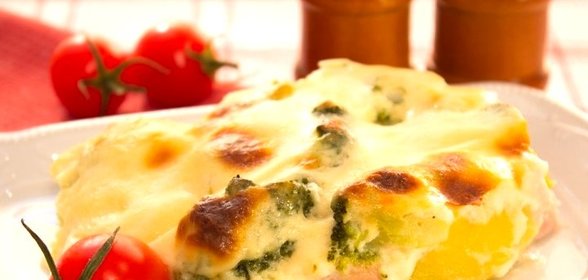 Индейка под соусом бешамель