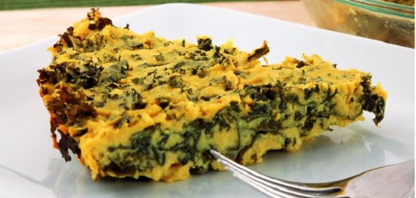 Киш с тофу и зеленью