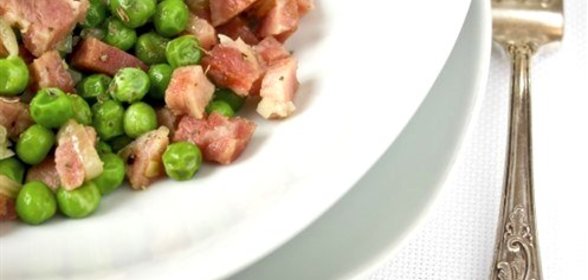 Горошек с ветчиной