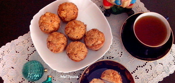 Яблочные кексы со специями