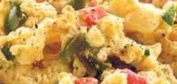 Яйца-скрамбл с овощами