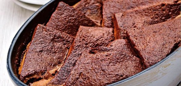 Шоколадный хлебный пудинг