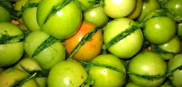 Зеленые помидоры по-грузински