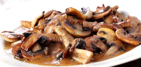 Грибы по‑строгановски