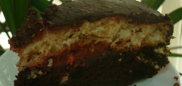 Черно-белый торт «Небеса и ад»