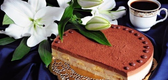 Шоколадно-банановый торт