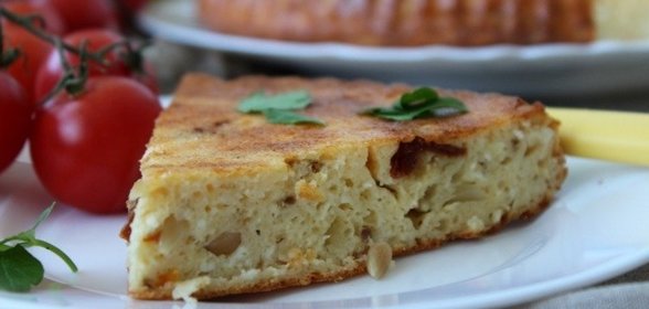 Запеканка с вялеными помидорами