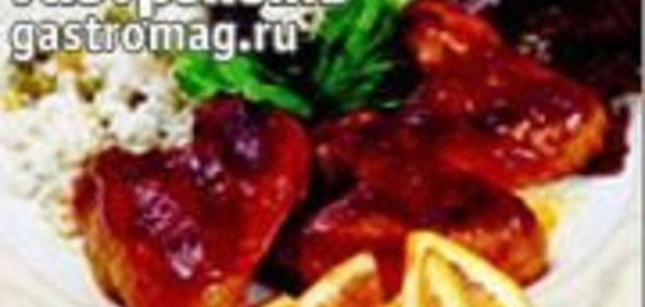 Пирог слоеный с фруктами