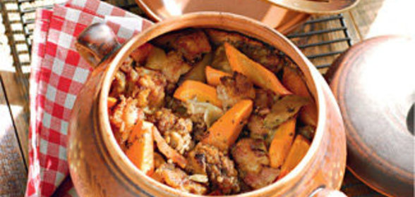 Доб с говядиной и копченой свининой