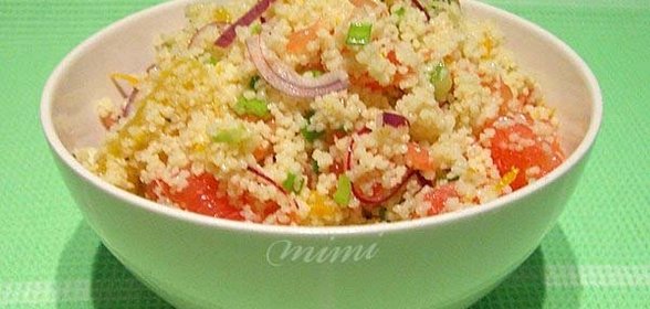 цитрусовый салат с кускусом