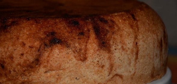 Шарлотка шоколадно-банановая