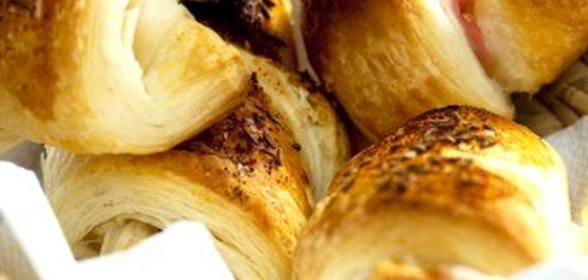 Рогалики с ветчиной