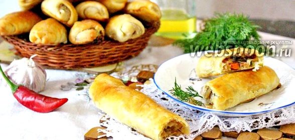 Пирожки-сигары с капустой
