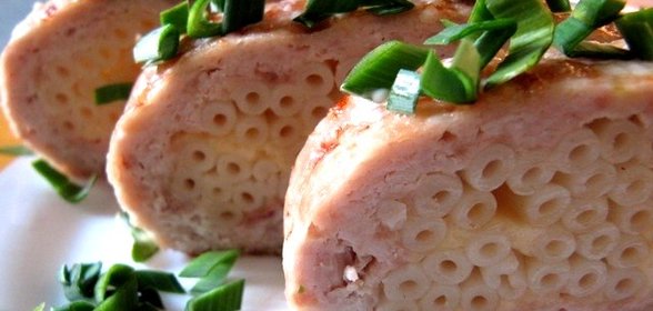Запеканка мясная с макаронами