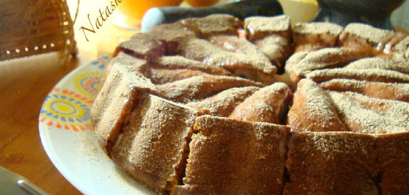 Пирог с рикоттой и малиной