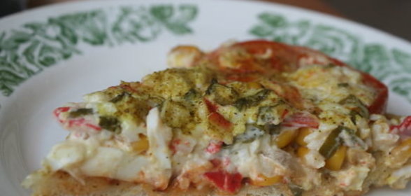 Солёно-сладкая пицца с копчёным ароматом