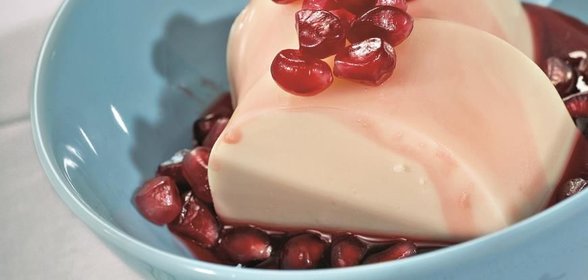 Бланманже с гранатом