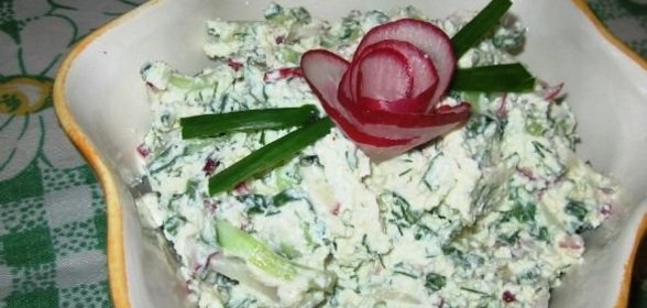 Творожный салат
