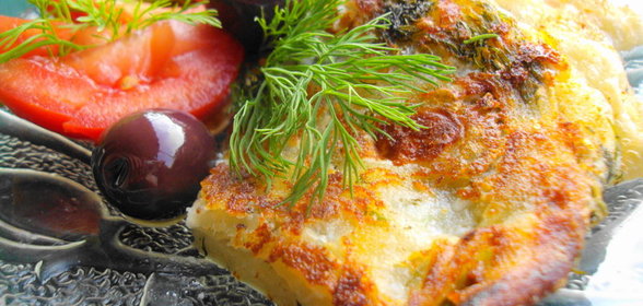 Питы-лепешки с фетой, жаренные