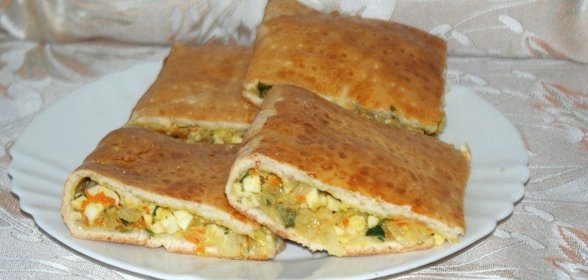 Пирог с капустой и яйцом