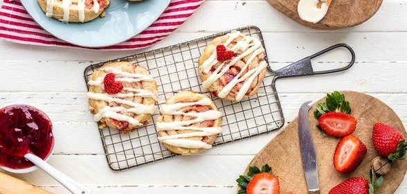 Клубничное печенье