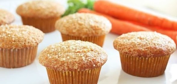 Морковные кексы с имбирем и корицей