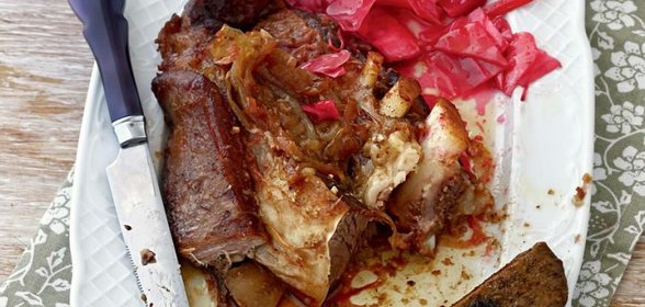 Запеченное в пиве мясо